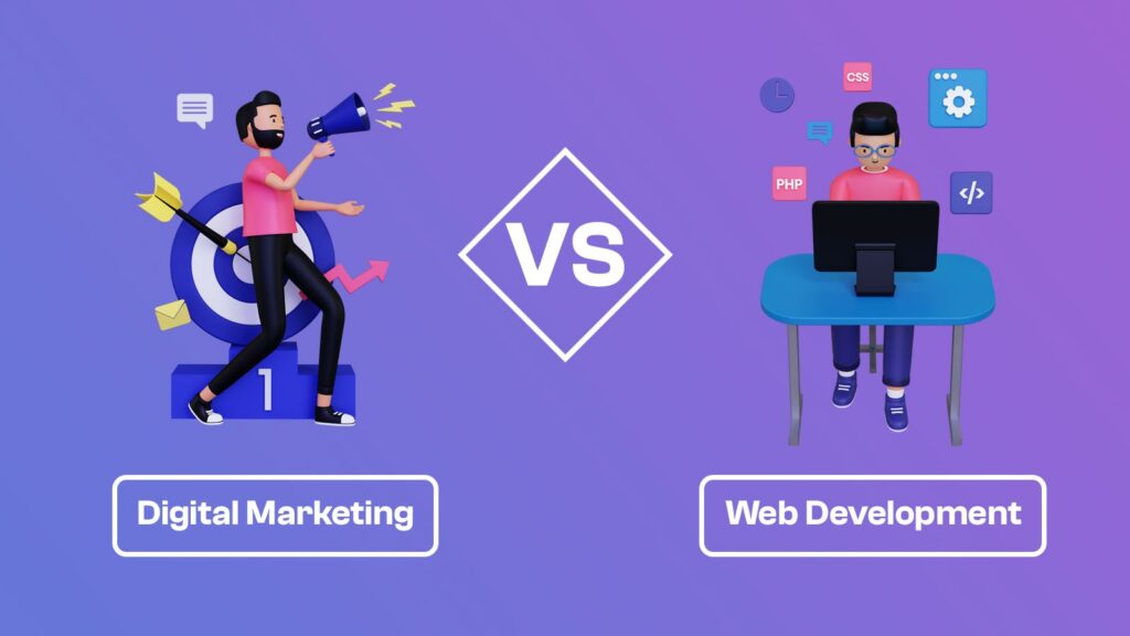 Digital Marketing vs Web Development: Which Career Path Should Freshers Choose in 2025?