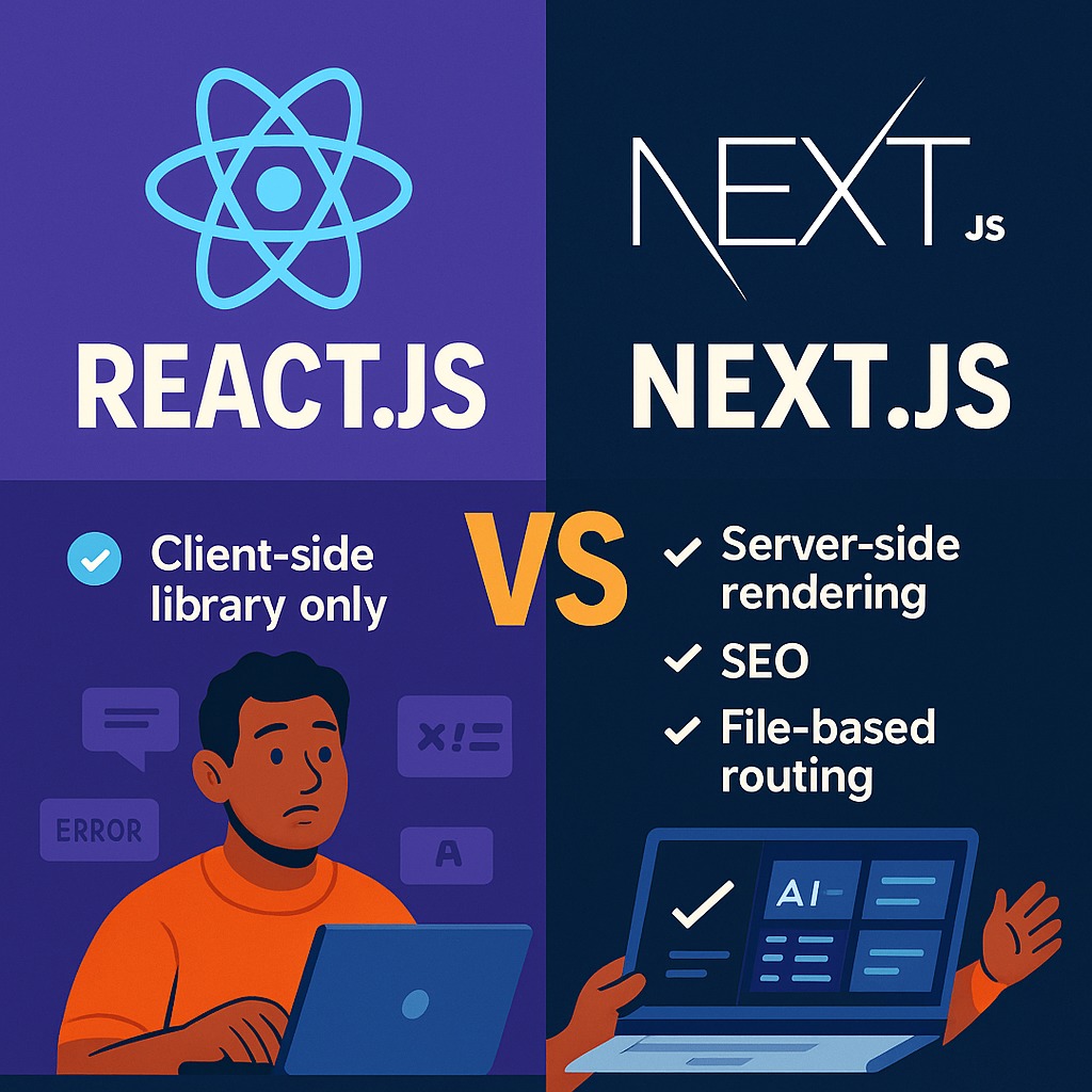 ReactJS vs NextJS: Which One Should You Learn (and Why It Actually Matters)